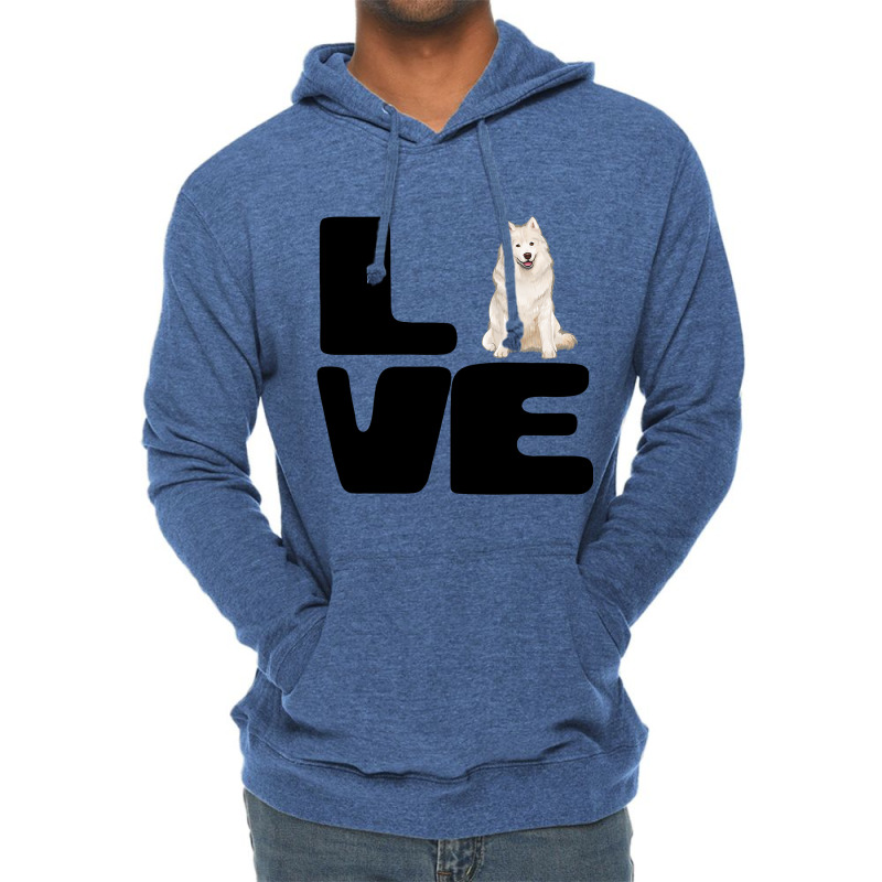 Love My Samoyed Dog Lover Gift Lightweight Hoodie | Artistshot