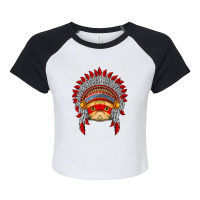 Indigenous Exotic Shorthair T  Shirt Indigenous Exotic Shorthair Nativ Raglan Crop Top | Artistshot