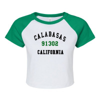 Calabasas California 91302 Los Angles Zip Code Fan Gift T Shirt Raglan Crop Top | Artistshot