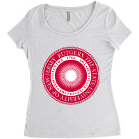 Rutgers University Women's Triblend Scoop T-shirt | Artistshot