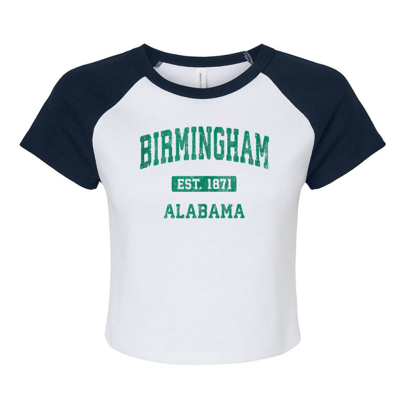 Birmingham Alabama Al Vintage Athletic Sports Design Tank Top Raglan Crop Top by paisleafuscaldo | Artistshot