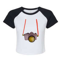 Photographer Gifts T  Shirt Photographic Camera T  Shirt Raglan Crop Top | Artistshot