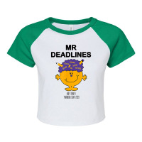 Mens Mr. Deadlines Ii   Yearbook T Shirt Raglan Crop Top | Artistshot