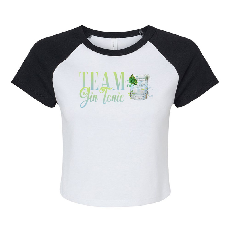 Hen Party Team Gin Tonic Cocktail For Bartender T Shirt Raglan Crop Top by rierauigentrythe | Artistshot