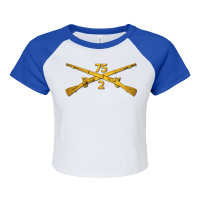 2nd Bn 75th Infantry Regiment Ranger Branch Wo Txt Raglan Crop Top | Artistshot