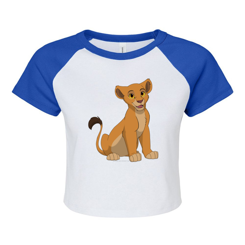 The Lion King Raglan Crop Top by nanadesi | Artistshot