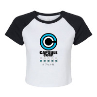 Capsule Corp Raglan Crop Top | Artistshot