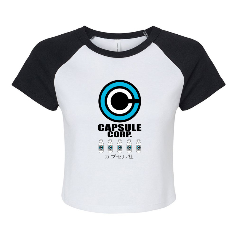 Capsule Corp Raglan Crop Top | Artistshot