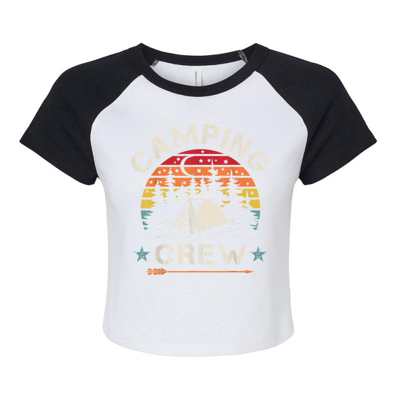 Camping Crew Raglan Crop Top by moonlight2270 | Artistshot