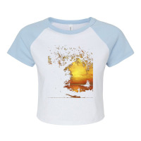 Famous Paintings T  Shirt Island Of New Providence By Albert Bierstadt Raglan Crop Top | Artistshot