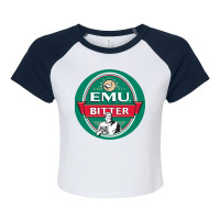 Emu Bitter Beer Local Beer Brewey Raglan Crop Top | Artistshot