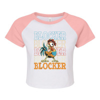 Cock Blockers, Kawaii Rooster Lovers, Funny Gags For Men Raglan Crop Top | Artistshot