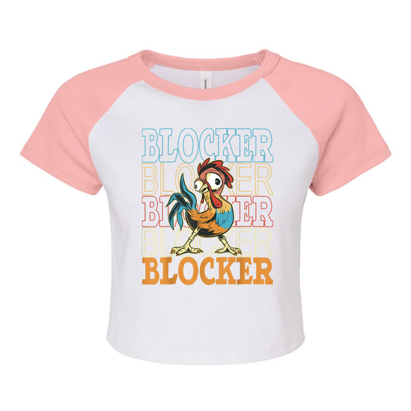 Cock Blockers, Kawaii Rooster Lovers, Funny Gags For Men Raglan Crop Top by Hoang95 | Artistshot