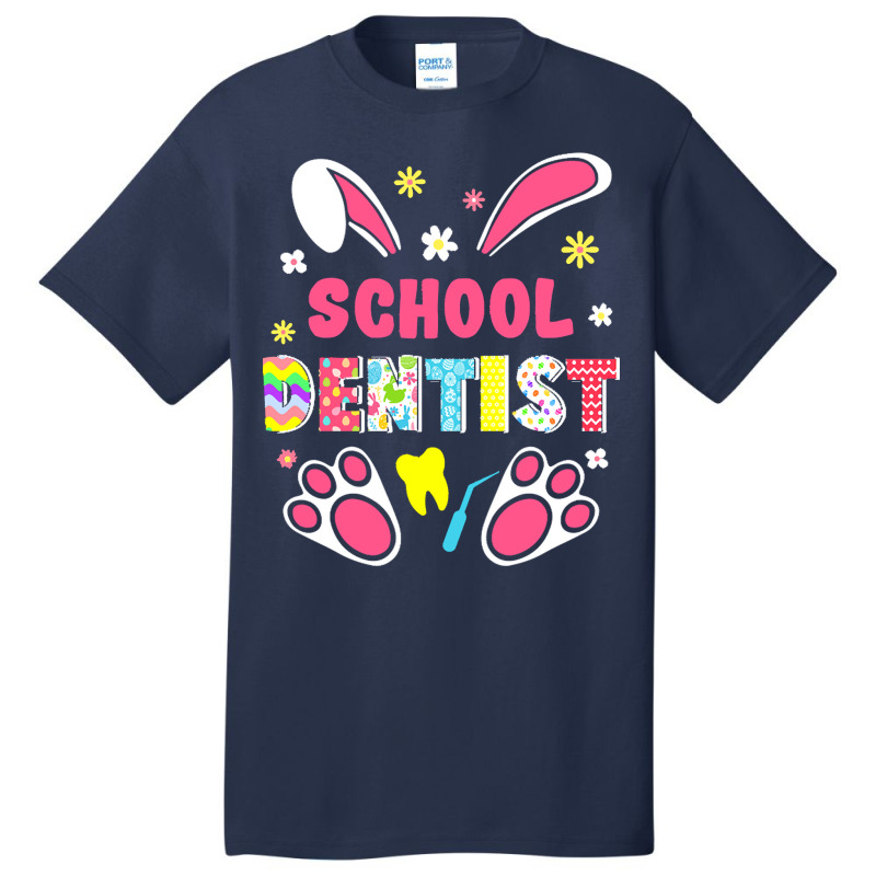 Dentist Lover T  Shirt Funny Rabbit School Dentist Easter Day Eggs Bun Basic T-shirt by flatleykelsi890 | Artistshot