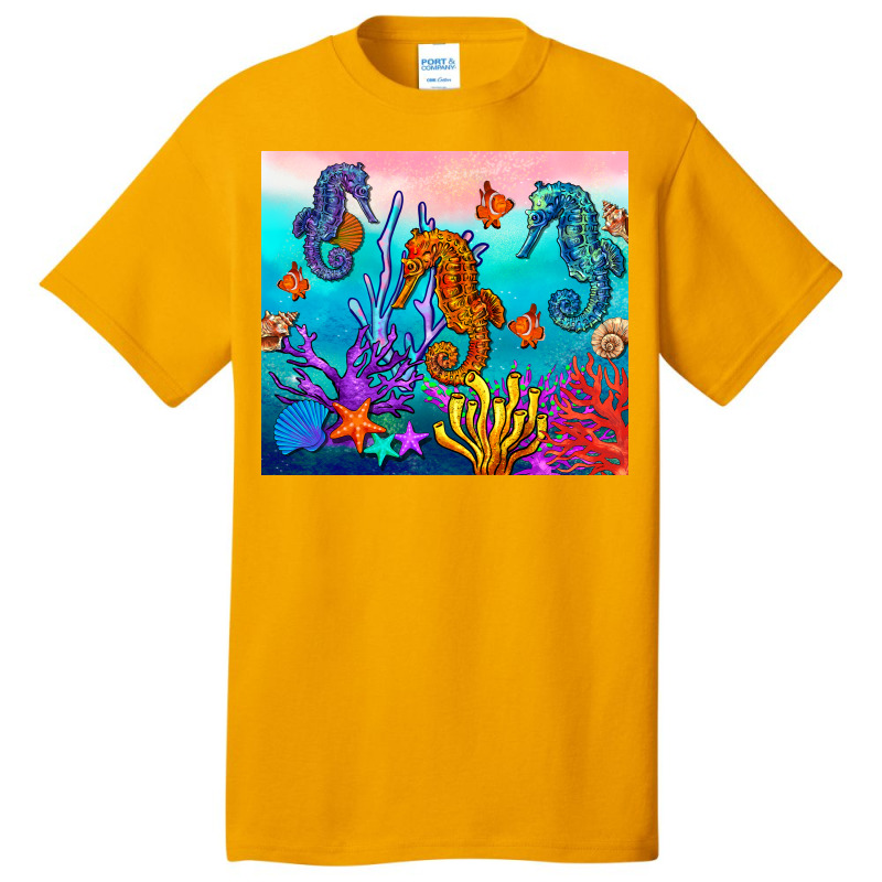 Seahorse Under The Sea Tumbler Basic T-shirt | Artistshot