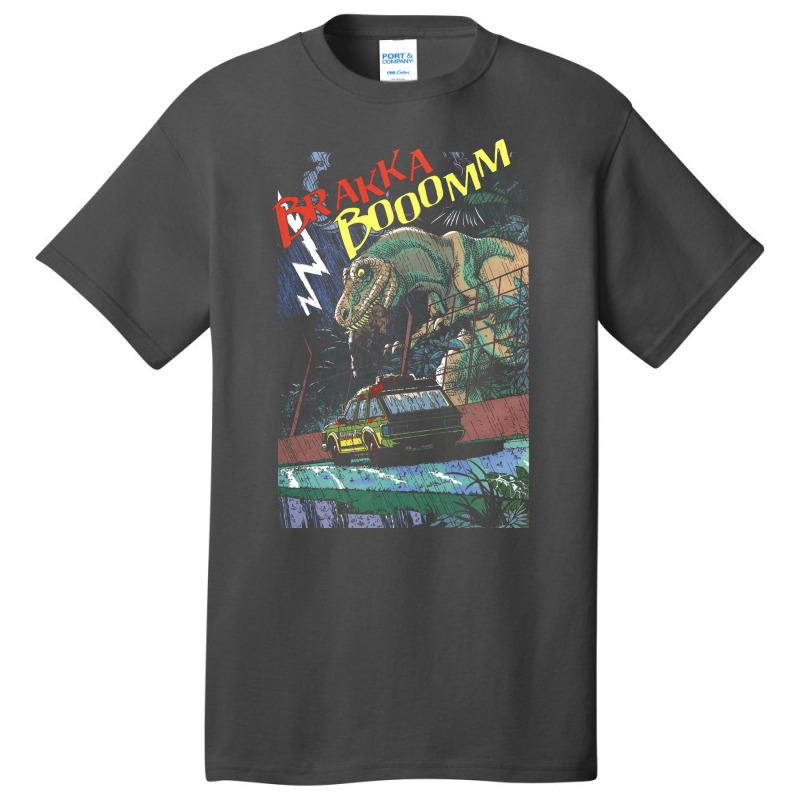 T-rex Terror Jurassic Dinosaur Attack Basic T-shirt | Artistshot