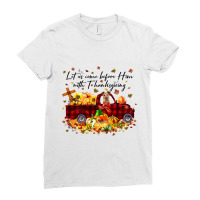 Irish Terrier Pumpkin Vintage Truck Thanksgiving H Ladies Fitted T-shirt | Artistshot