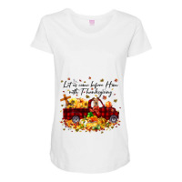 Irish Terrier Pumpkin Vintage Truck Thanksgiving H Maternity Scoop Neck T-shirt | Artistshot