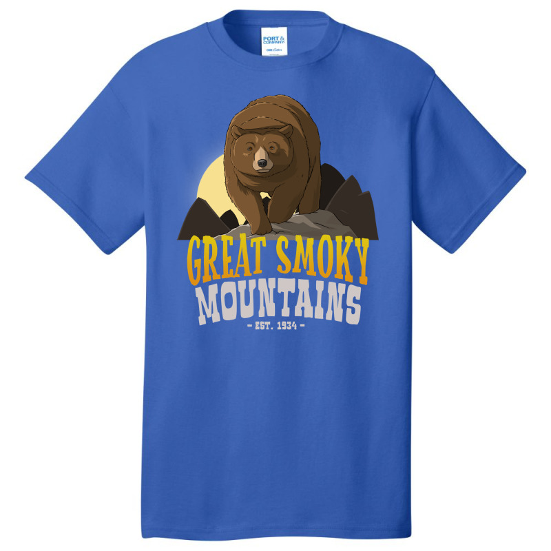 Bear Great Smoky Mountains National Park Bear 239 Forest Basic T-shirt by offensejuggler | Artistshot