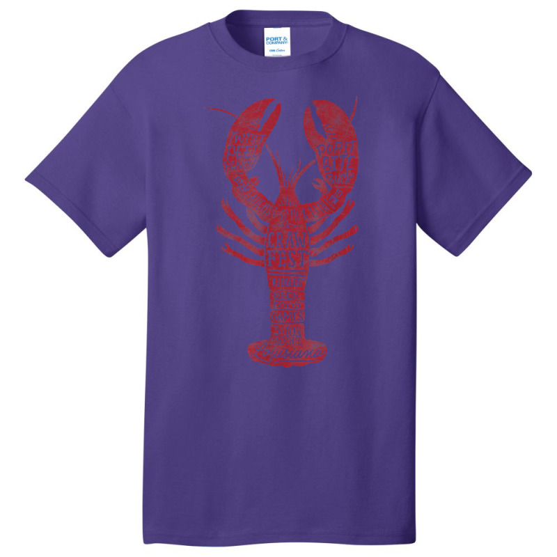 Craw Fest Red Crawdad Ad Destination Vintage Graphic T Shirt Basic T-shirt | Artistshot