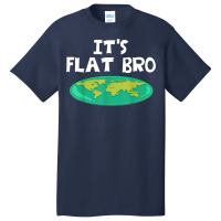 Earth Is Flat Funny World Theory Map T Shirt Basic T-shirt | Artistshot