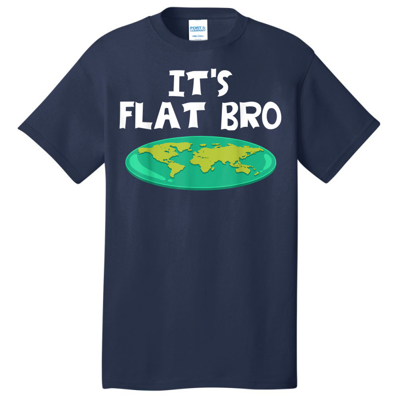 Earth Is Flat Funny World Theory Map T Shirt Basic T-shirt | Artistshot