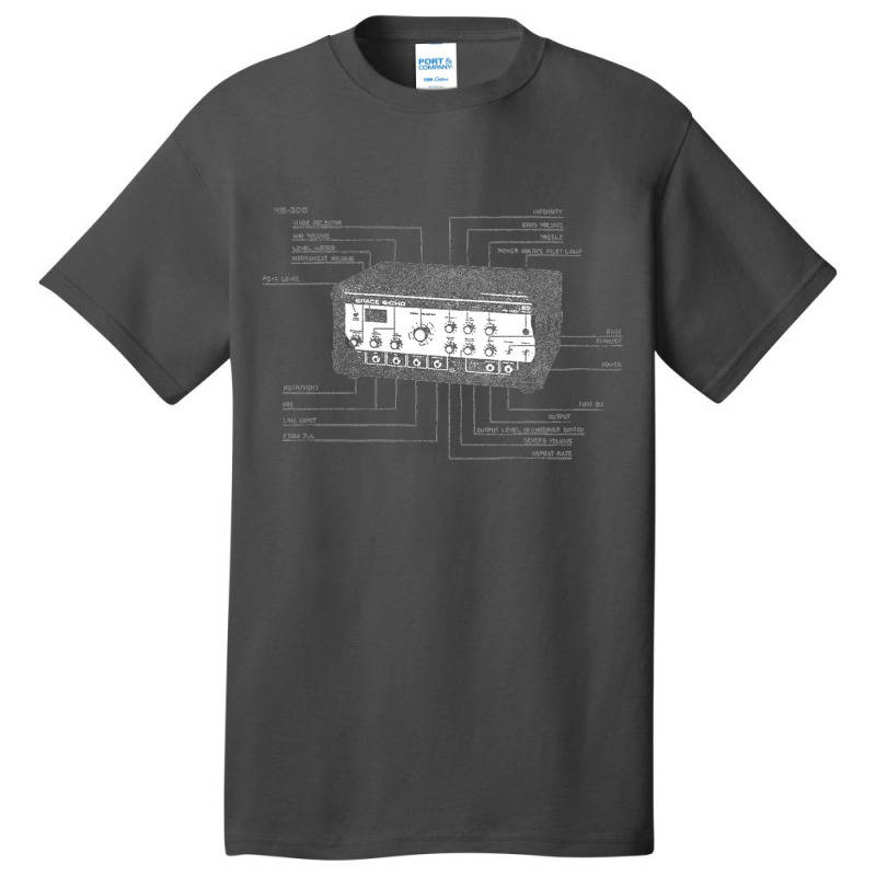 Space Echo Re 201 Faded Vintage Manual Design Basic T-shirt | Artistshot