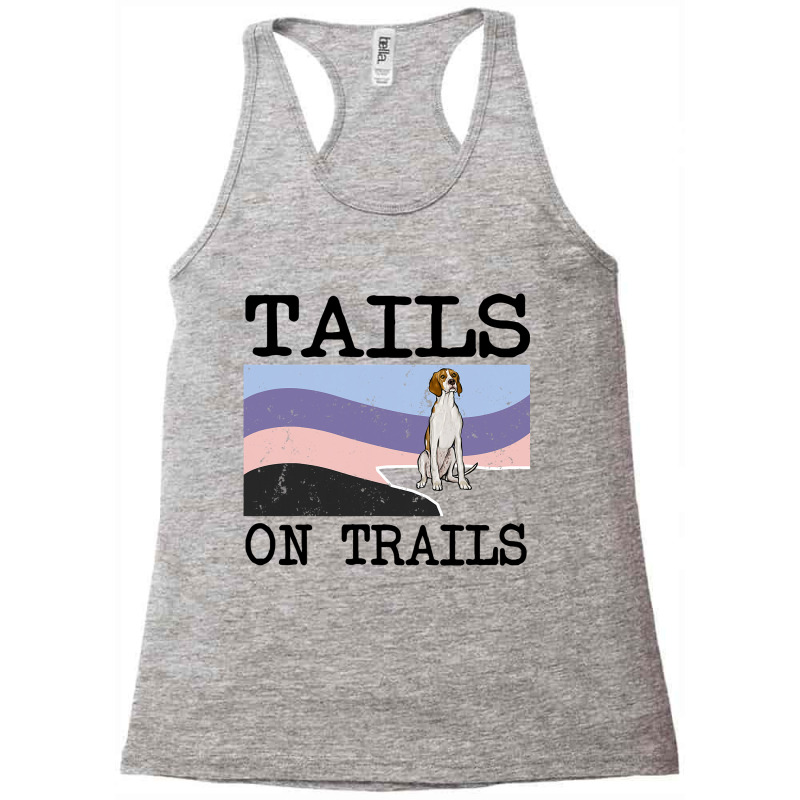 Irish Terrier Tails On Trails Funny Dog Hiking 8 Racerback Tank by GwendalyForsberg | Artistshot