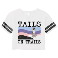 Irish Terrier Tails On Trails Funny Dog Hiking 8 Scorecard Crop Tee | Artistshot