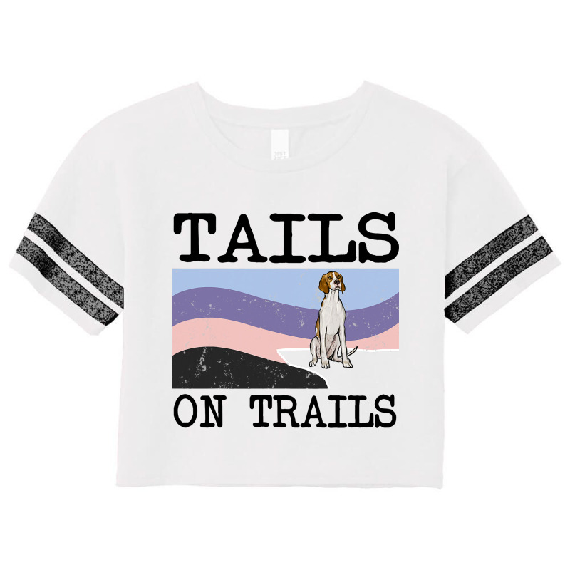 Irish Terrier Tails On Trails Funny Dog Hiking 8 Scorecard Crop Tee by GwendalyForsberg | Artistshot