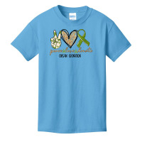 Womens Organ Donation Peace, Love, Donate, Give Someone Life Donate V Basic Youth T-shirt | Artistshot