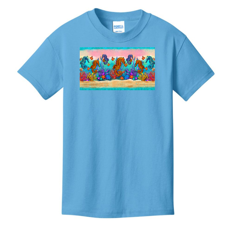 Seahorse Under The Sea Cup Basic Youth T-shirt | Artistshot