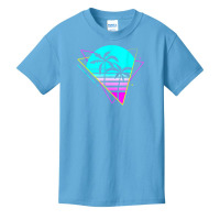 Vaporwave Aesthetic. Vintage Palm Paradise. Retro Palm Tree T Shirt Basic Youth T-shirt | Artistshot