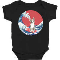 Boston Terrier T  Shirt Boston Terrier Gifts   Ocean Waves Surfing Bos Baby Bodysuit | Artistshot