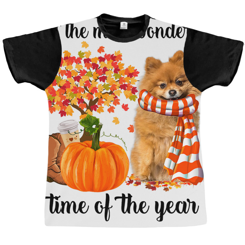 Its The Most Wonderful Time Of The Year Pomeranian Graphic T-shirt by KaleiaPeckham | Artistshot