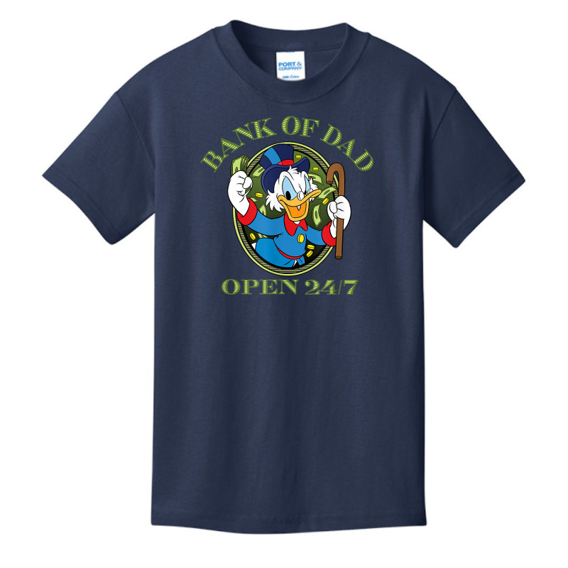 Ducktales Scrooge Mcduck   Bank Of Dad T Shirt Basic Youth T-shirt by jermonmccline | Artistshot