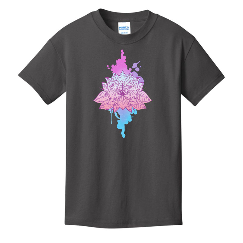 Mandala Lotus T  Shirt Asanas Mandala Lotus Mantra T  Shirt Basic Youth T-shirt by alexandraturner348 | Artistshot