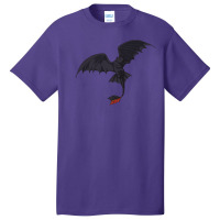 Flying Red Tail Dragon Basic T-shirt | Artistshot