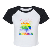 St Petersburg Florida Lgbt Pride Raglan Crop Top | Artistshot