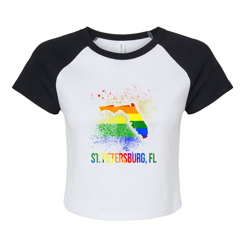 St Petersburg Florida Lgbt Pride Raglan Crop Top by GarrickElzea | Artistshot