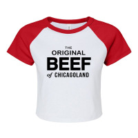 Beef Sandwich Lover Raglan Crop Top | Artistshot