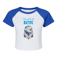 Proud To Be Native Dreamcatcher 39 T  Shirt Native American Native Dre Raglan Crop Top | Artistshot