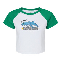 Be Gentle I Have A Sensitive Tummy T Shirt Raglan Crop Top | Artistshot