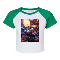 Vegeta Super Saiyan Raglan Crop Top | Artistshot