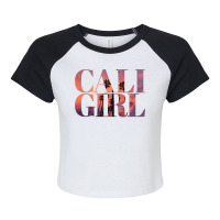 Cali Girl I Love California Palm Tree Sunset Summer Beach Pullover Hoo Raglan Crop Top | Artistshot