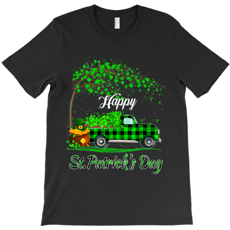 Funny Tractor Buffalo Tree Happy St Patrick Day Ha T-shirt | Artistshot