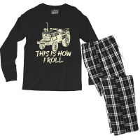 Funny This Is How I Roll Retro Farmer Tractor Men's Long Sleeve Pajama Set | Artistshot