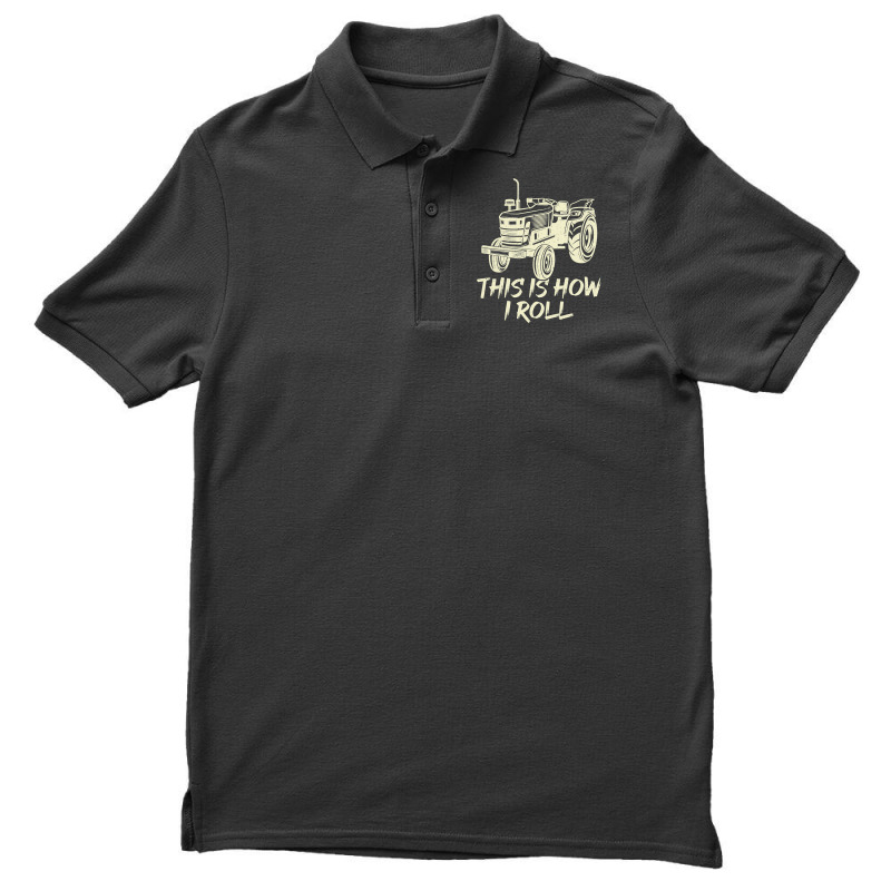 Funny This Is How I Roll Retro Farmer Tractor Men's Polo Shirt | Artistshot