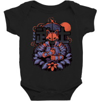 Samurai Fox   Cute Animal Warrior Gift Baby Bodysuit | Artistshot