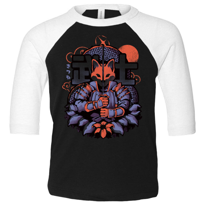 Samurai Fox   Cute Animal Warrior Gift Toddler 3/4 Sleeve Tee by arif1 | Artistshot